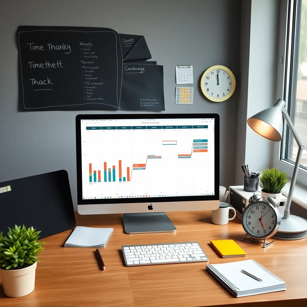 Professioneller Arbeitsplatz mit Zeitplanungssystem und deutschen Organisationselementen
